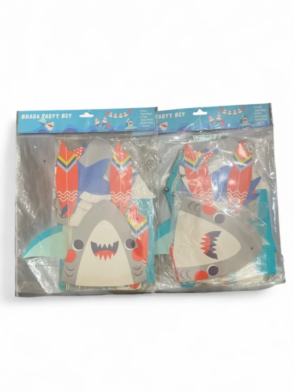 Shark Party Decoration Set (Lot of 2) NWT